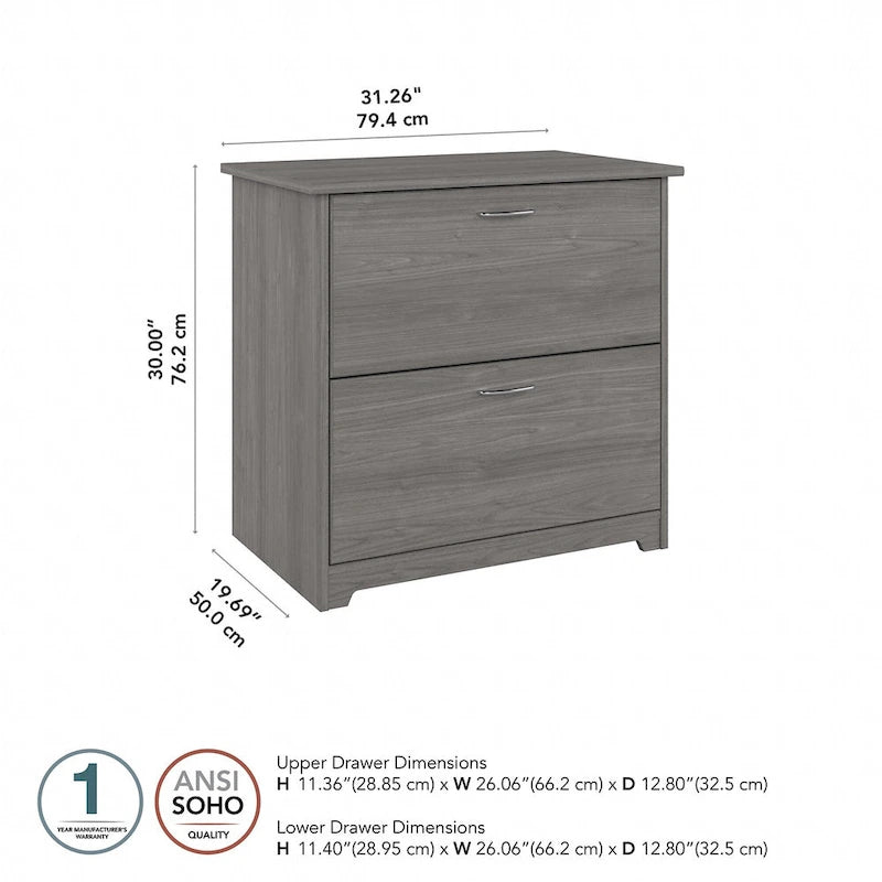 Classeur latéral à 2 tiroirs Cabot de Bush Furniture