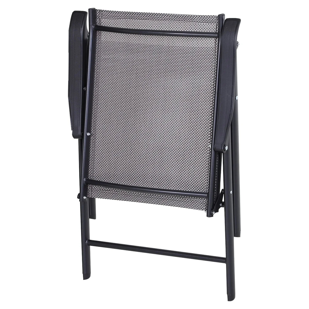 Lot de 4 chaises pliantes Outsunny au design simple et élégant, confortables pour la terrasse, le jardin et les voyages
