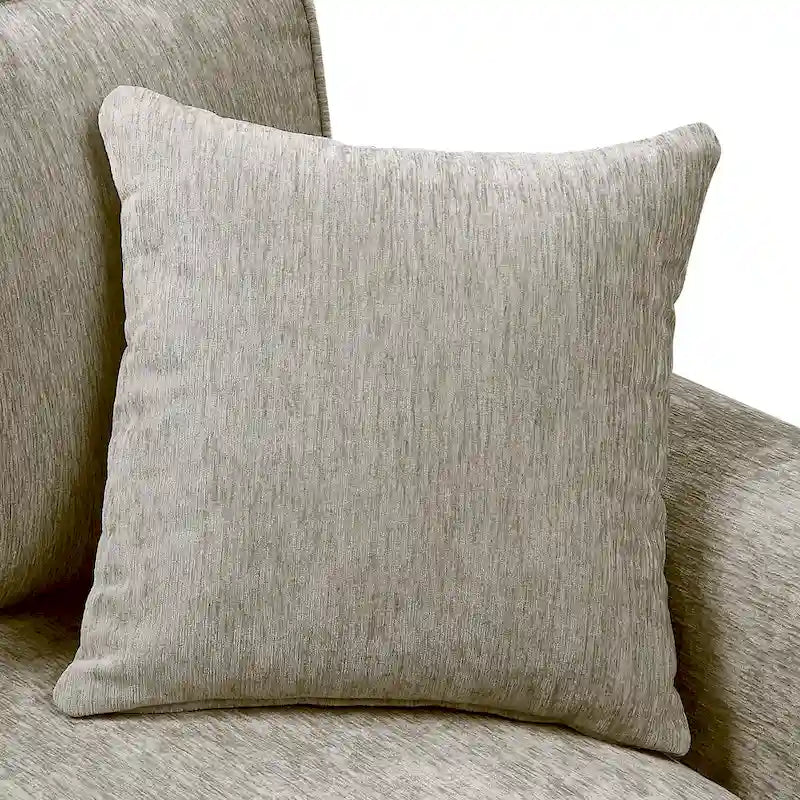 Causeuse en chenille traditionnelle avec plusieurs coussins