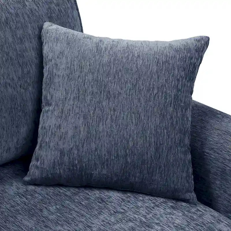 Causeuse en chenille traditionnelle avec plusieurs coussins