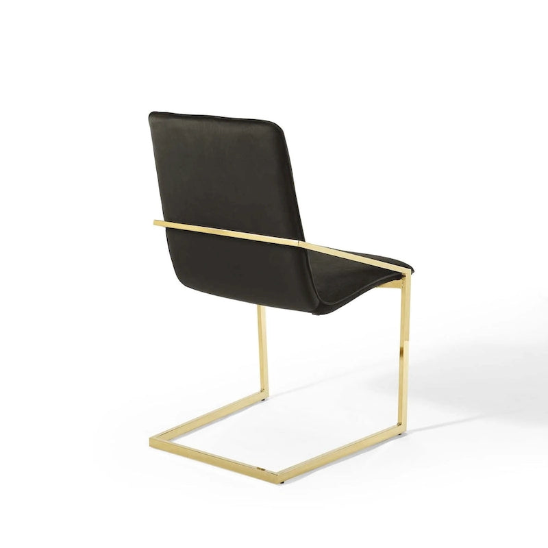 Fauteuil de salle à manger en velours Wlach