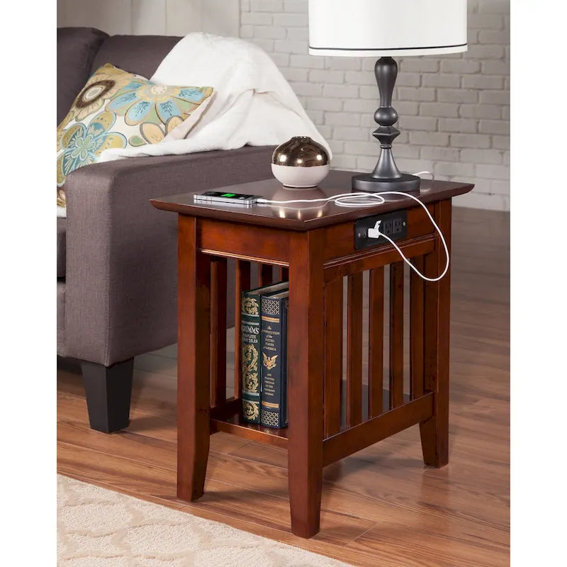 Table d'appoint AFI Mission avec station de recharge