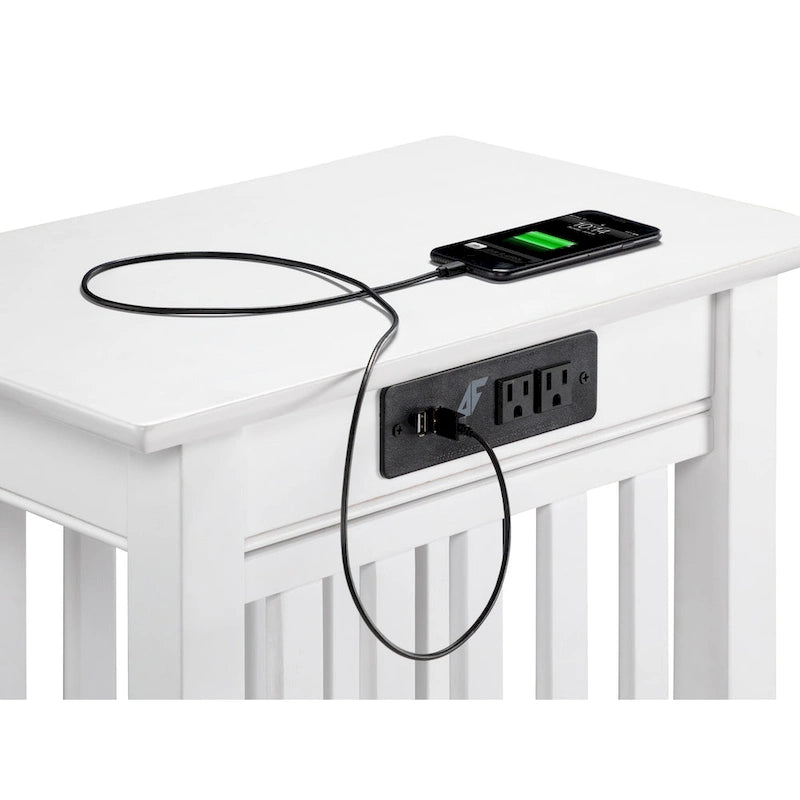 Table d'appoint AFI Mission avec station de recharge
