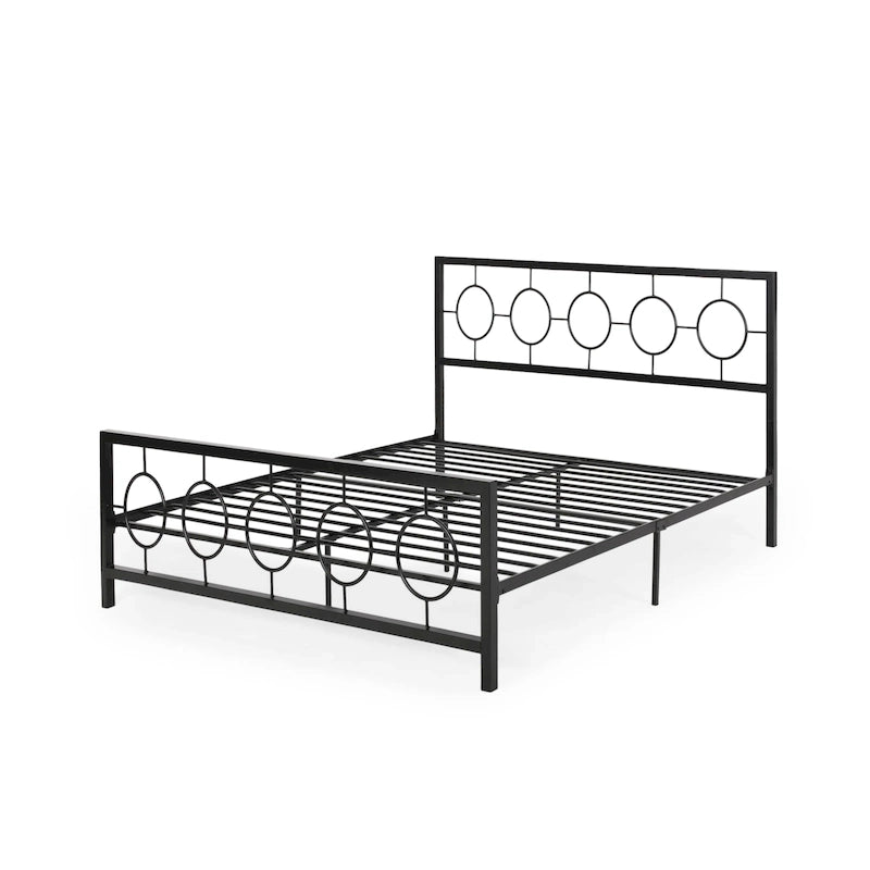 Cadre de lit king-size en fer moderne Françoise par