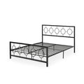 Cadre de lit king-size en fer moderne Françoise par
