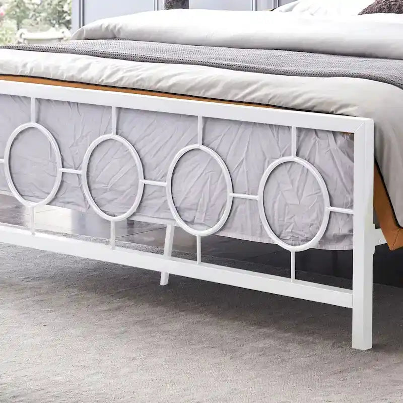 Cadre de lit king-size en fer moderne Françoise par