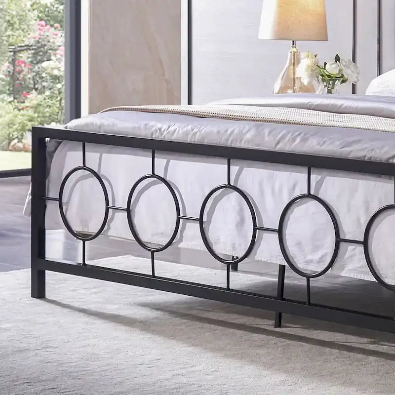 Cadre de lit king-size en fer moderne Françoise par