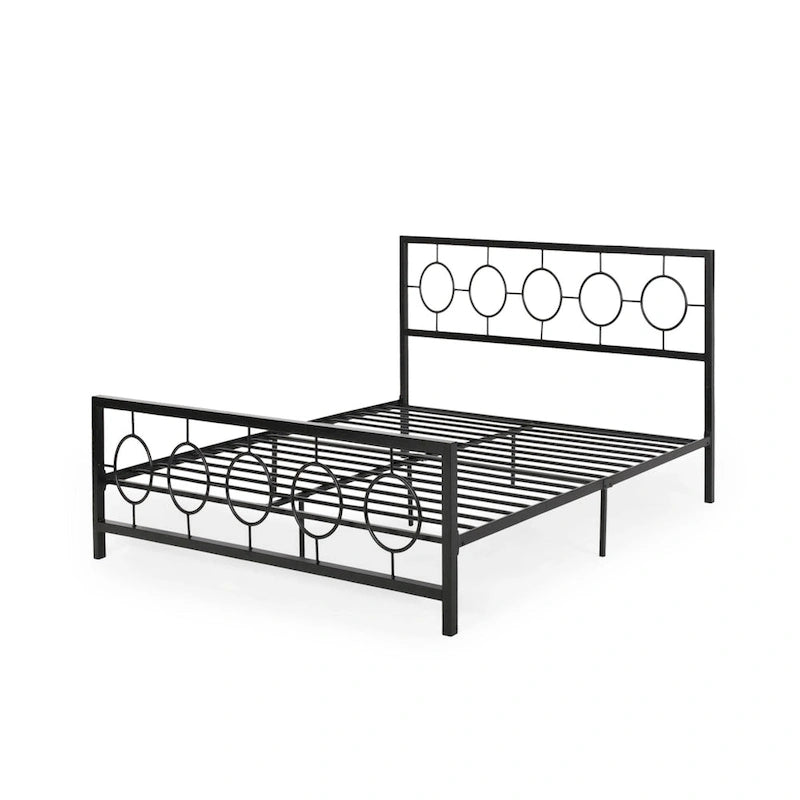 Cadre de lit king-size en fer moderne Françoise par