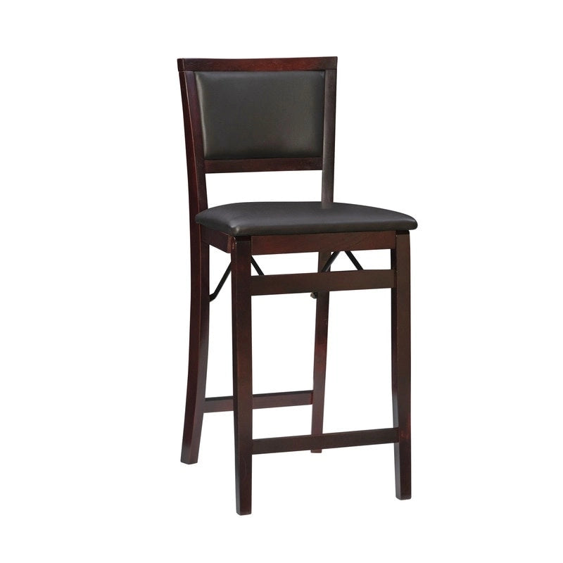 Tabouret de comptoir pliant Aldersey Espresso