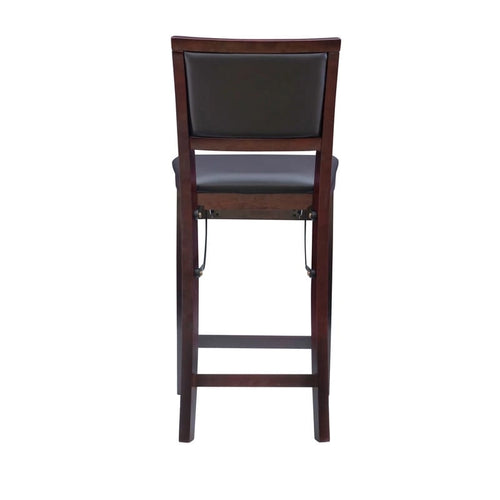 Tabouret de comptoir pliant Aldersey Espresso