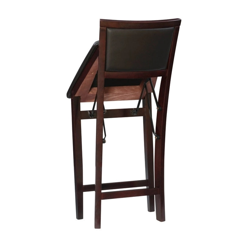 Tabouret de comptoir pliant Aldersey Espresso