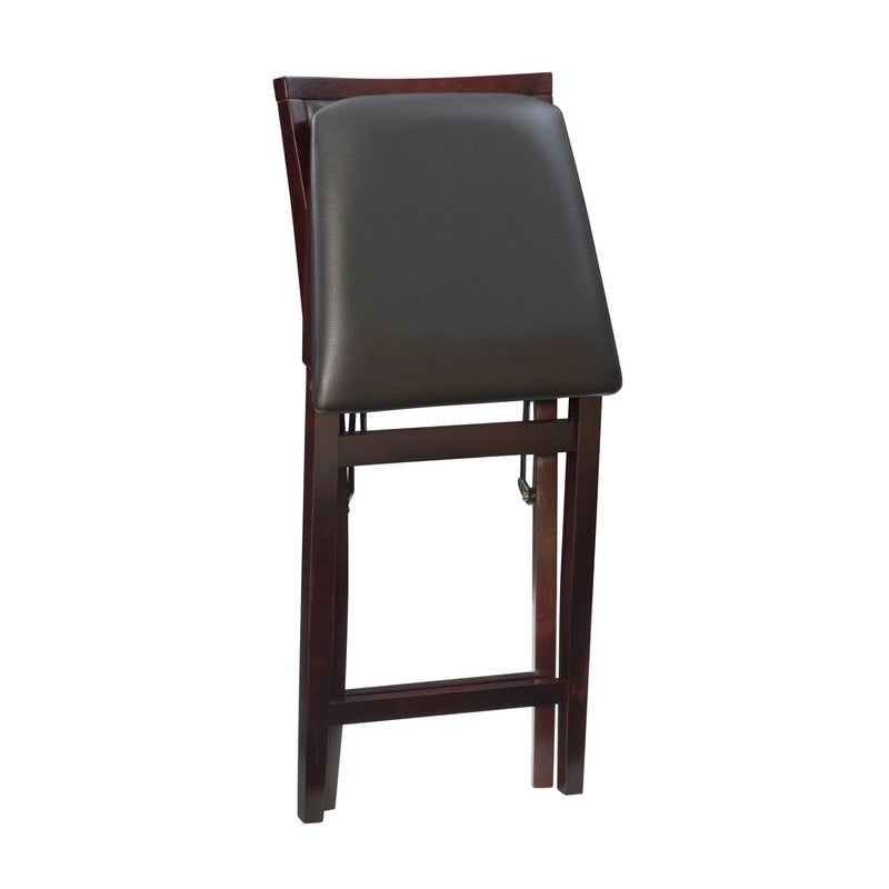 Tabouret de comptoir pliant Aldersey Espresso