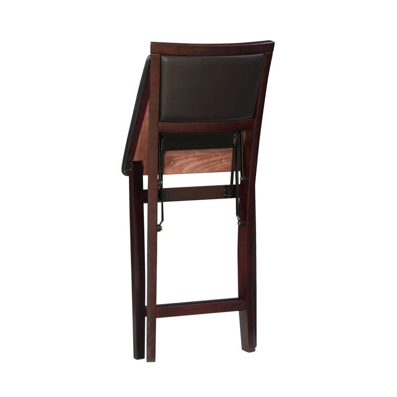 Tabouret de comptoir pliant Aldersey Espresso