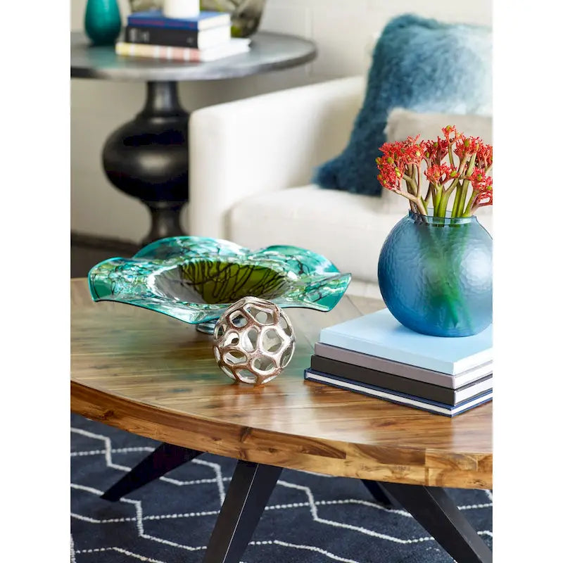 Table basse Panko Rustic Farmhouse en bois d'acacia
