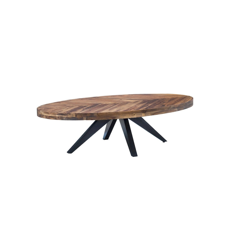 Table basse Panko Rustic Farmhouse en bois d'acacia