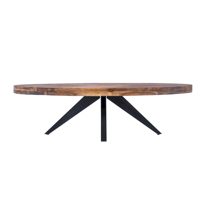 Table basse Panko Rustic Farmhouse en bois d'acacia