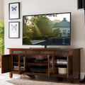  Rustic Oak Enclosed Storage TV Stand
