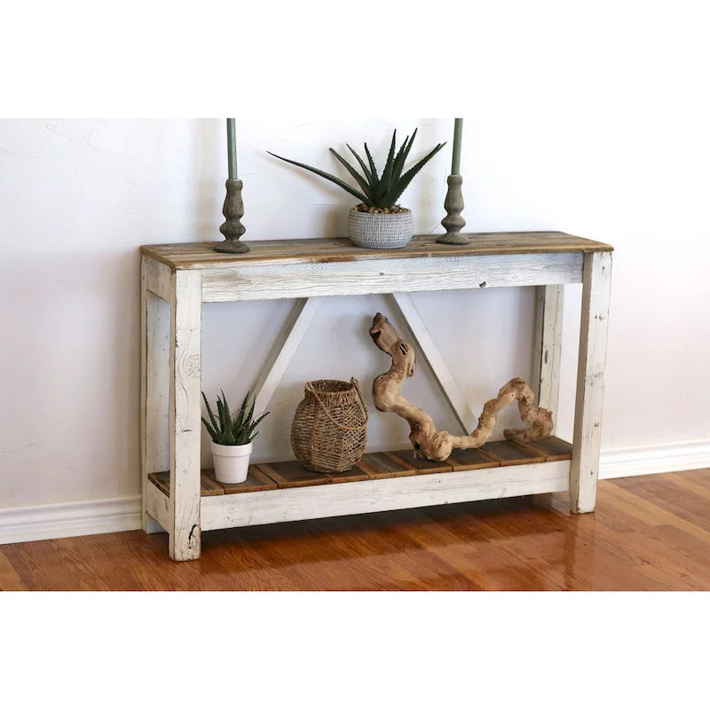 Console A-Frame combinée blanche
