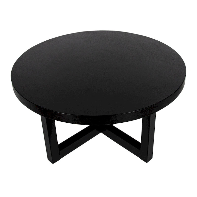 Table basse Christie Round en bois de bayur - 36x36x18