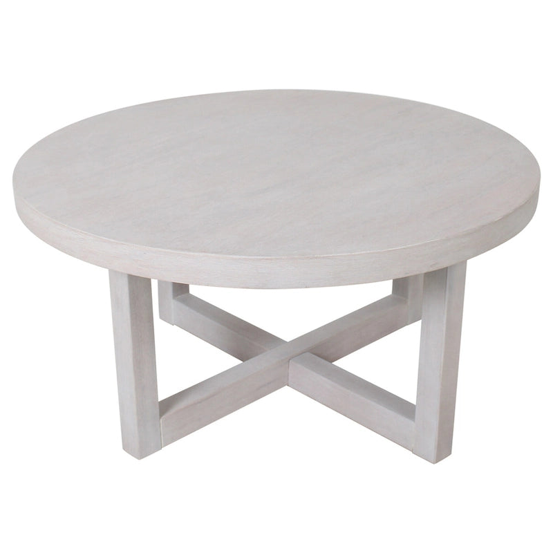 Table basse Christie Round en bois de bayur - 36x36x18
