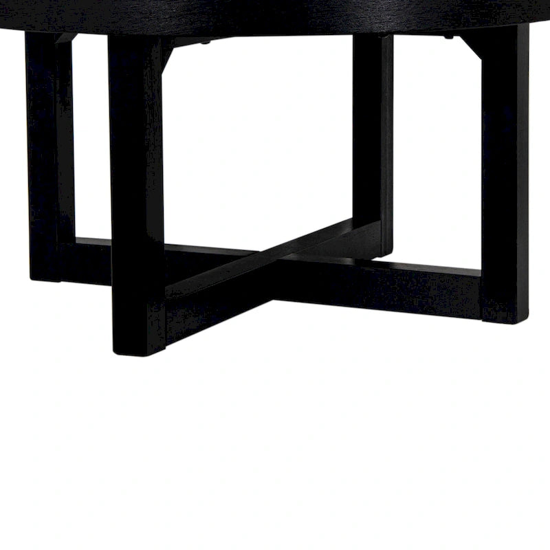 Table basse Christie Round en bois de bayur - 36x36x18