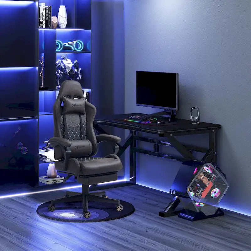 Vinto Gaming Chair Racing Style Office Ergonomic Chair Adjustable Height Swivel Recliner High Back PC Computer Desk Chair