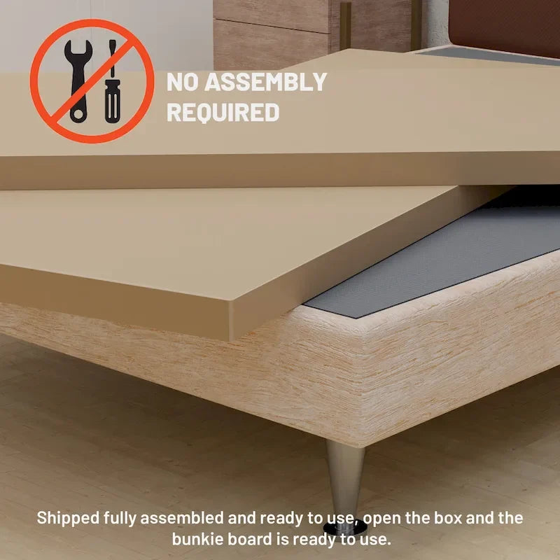 Support de matelas/sommier tapissier entièrement assemblé en 1,5 pièce