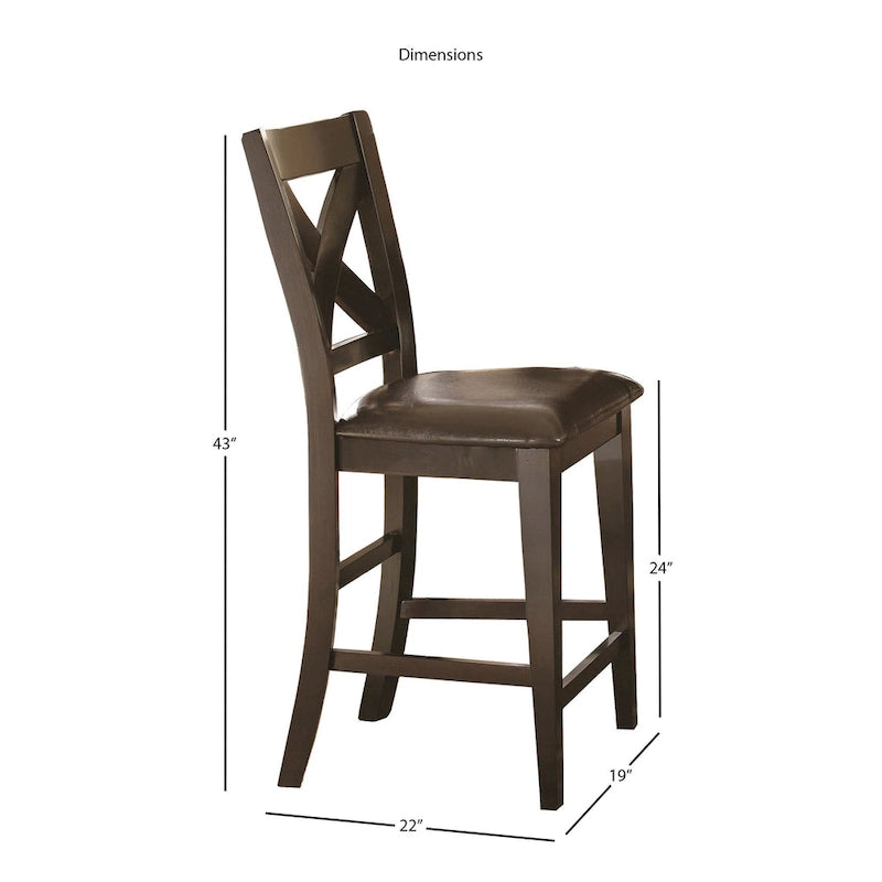 Chaise de comptoir Copley 24 pouces (lot de 2)