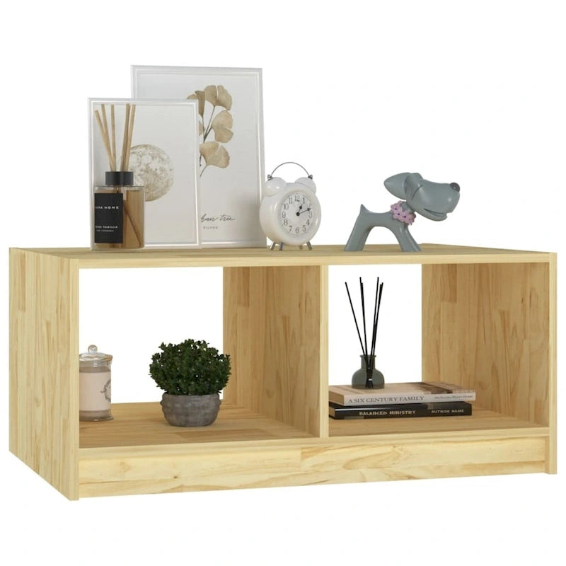 Table Basse en Pin Massif 29,5x13,2 Table d'Appoint Canapé Multicolore - 29,5 x 19,7 x 13,2