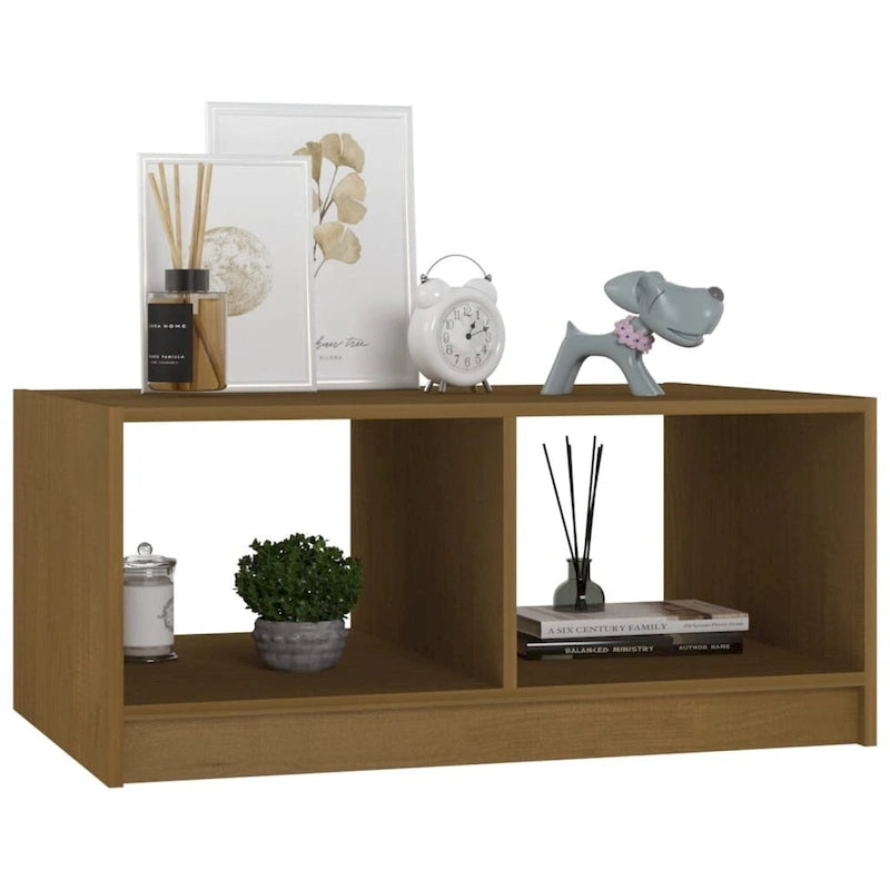 Table Basse en Pin Massif 29,5x13,2 Table d'Appoint Canapé Multicolore - 29,5 x 19,7 x 13,2