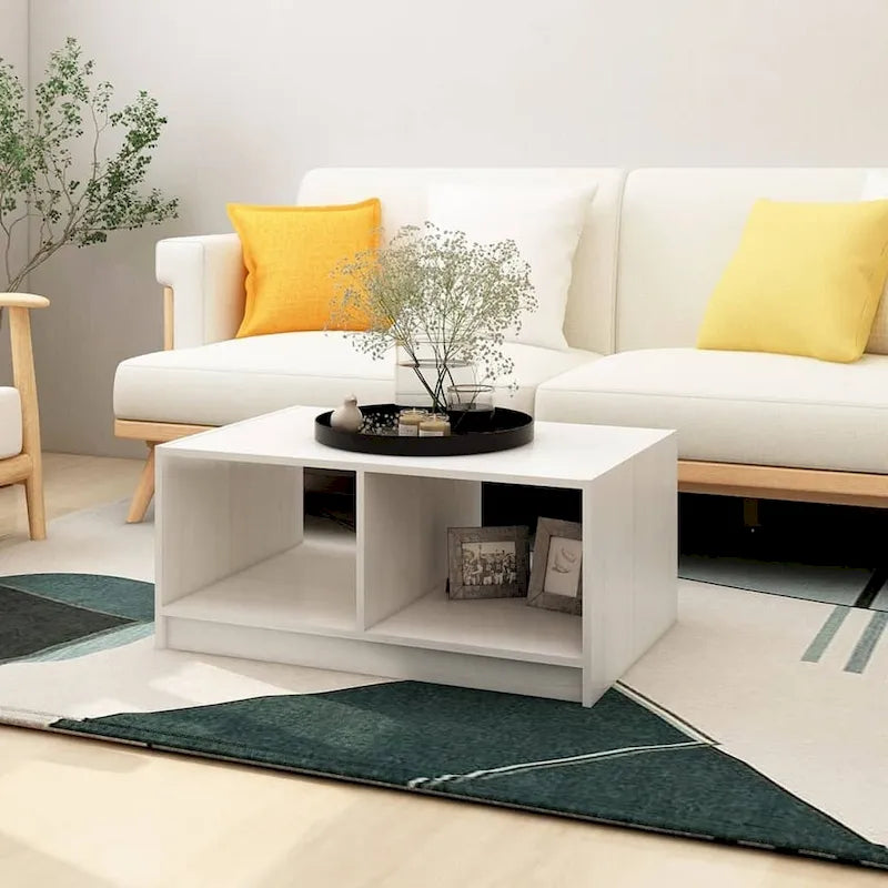 Table Basse en Pin Massif 29,5x13,2 Table d'Appoint Canapé Multicolore - 29,5 x 19,7 x 13,2