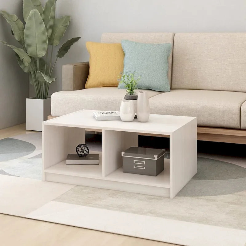 Table Basse en Pin Massif 29,5x13,2 Table d'Appoint Canapé Multicolore - 29,5 x 19,7 x 13,2