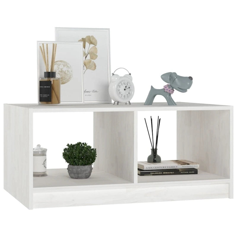 Table Basse en Pin Massif 29,5x13,2 Table d'Appoint Canapé Multicolore - 29,5 x 19,7 x 13,2