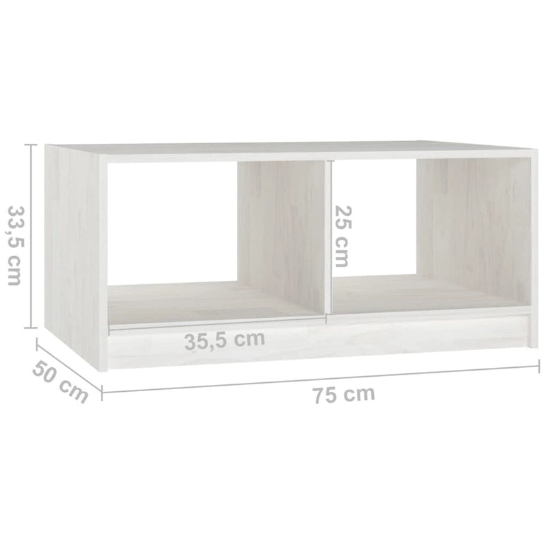 Table Basse en Pin Massif 29,5x13,2 Table d'Appoint Canapé Multicolore - 29,5 x 19,7 x 13,2
