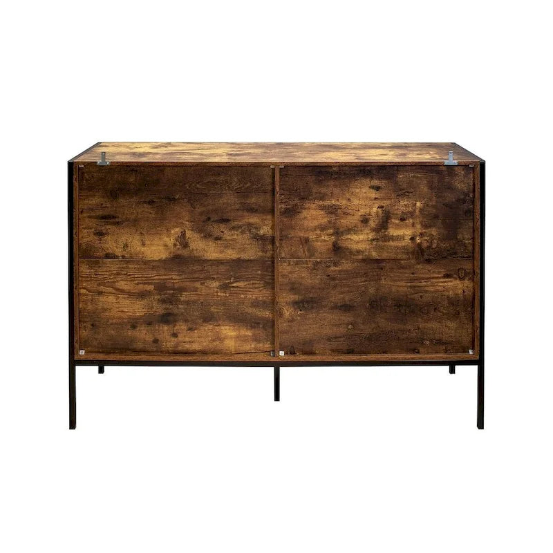 Commode à 6 tiroirs ou 2 tables de chevet marron rustique