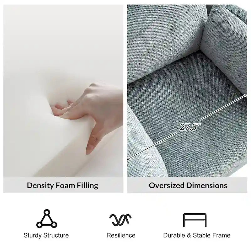 Fauteuil inclinable moderne 38 Power Rocking Swivel pour chambre de bébé avec ports USB