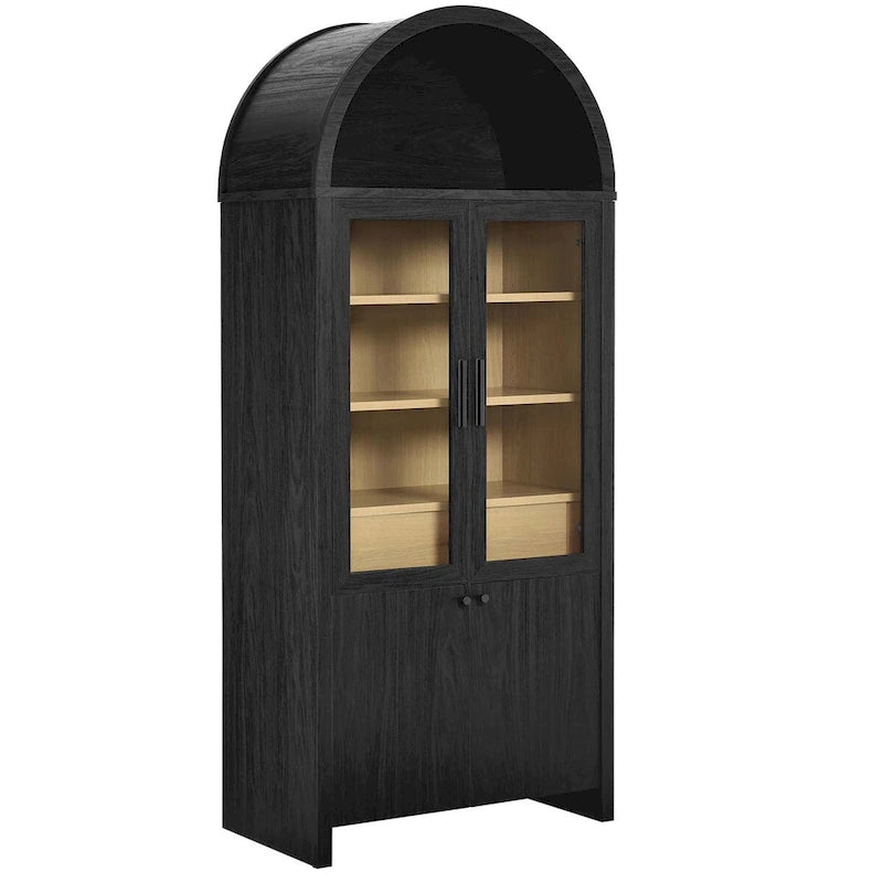 Meuble vitrine haut et arqué Evie