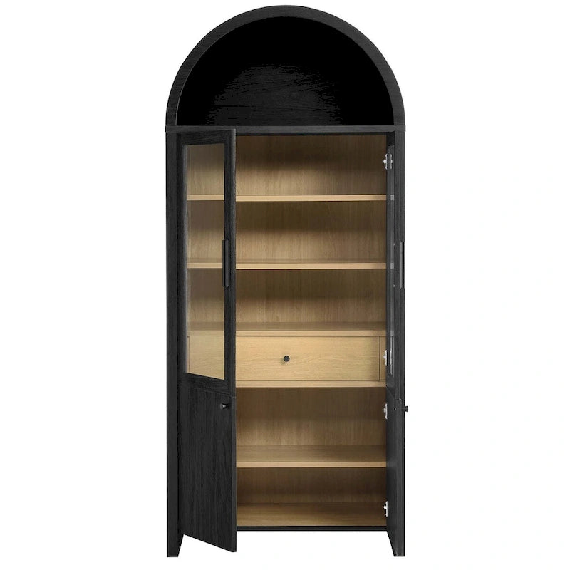 Meuble vitrine haut et arqué Evie