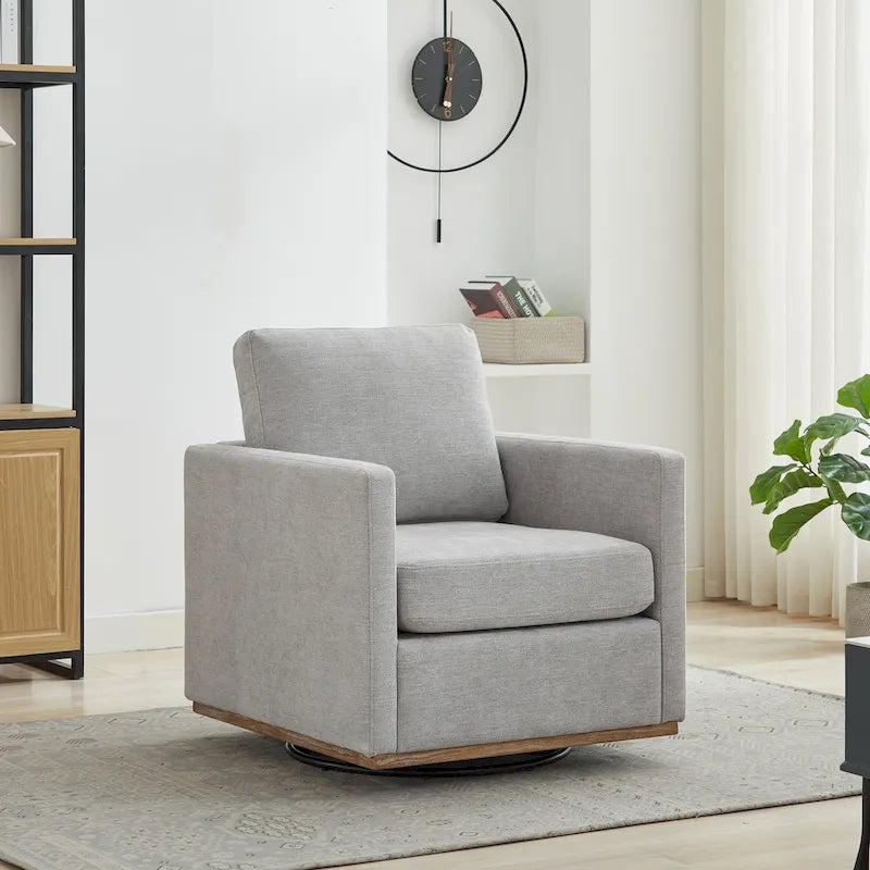 Fauteuil pivotant en chenille moderne