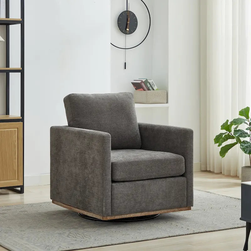 Fauteuil pivotant en chenille moderne