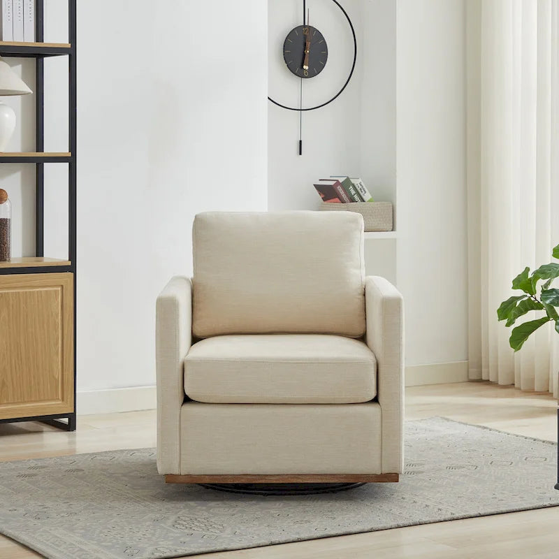 Fauteuil pivotant en chenille moderne