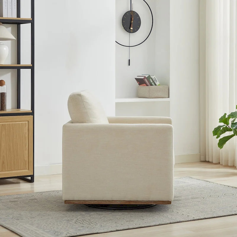 Fauteuil pivotant en chenille moderne