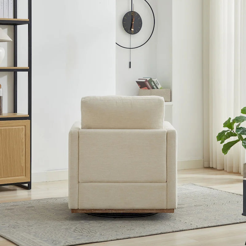 Fauteuil pivotant en chenille moderne