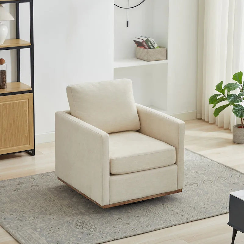 Fauteuil pivotant en chenille moderne