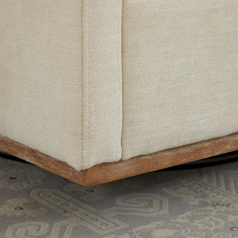 Fauteuil pivotant en chenille moderne