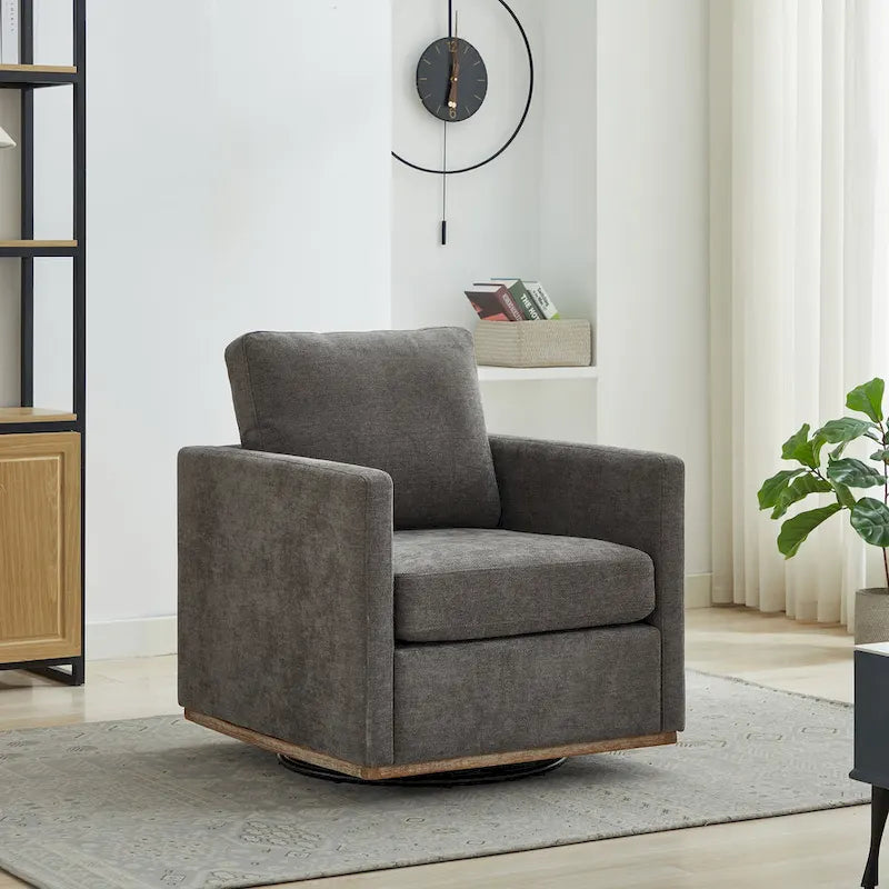 Fauteuil pivotant en chenille moderne