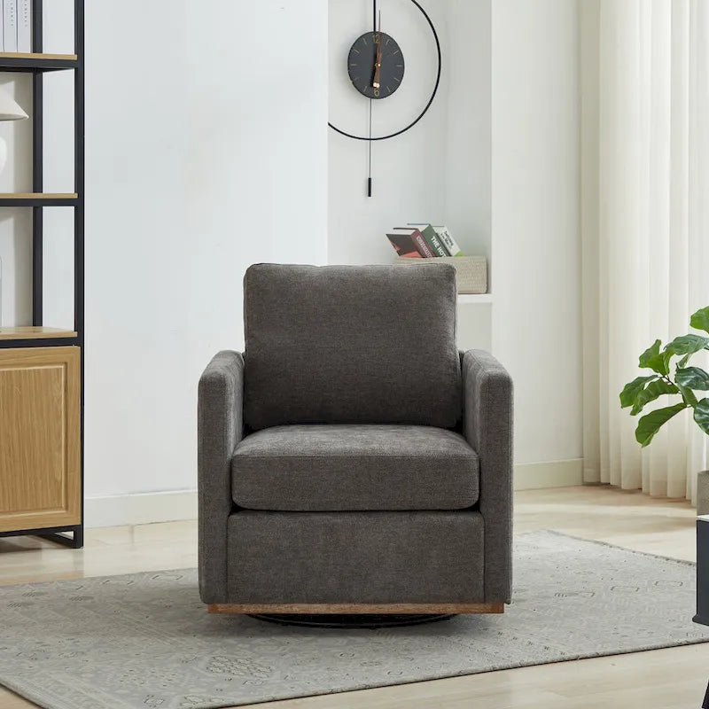 Fauteuil pivotant en chenille moderne