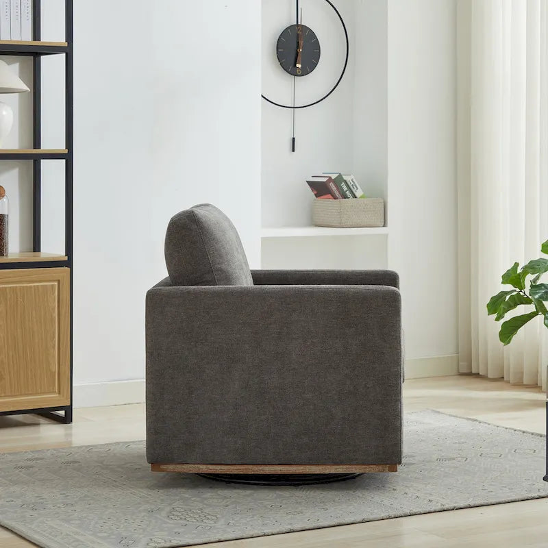 Fauteuil pivotant en chenille moderne