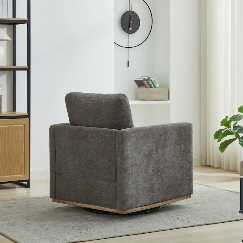 Fauteuil pivotant en chenille moderne
