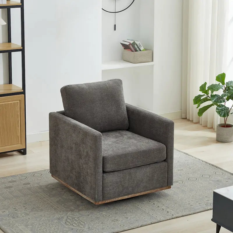 Fauteuil pivotant en chenille moderne